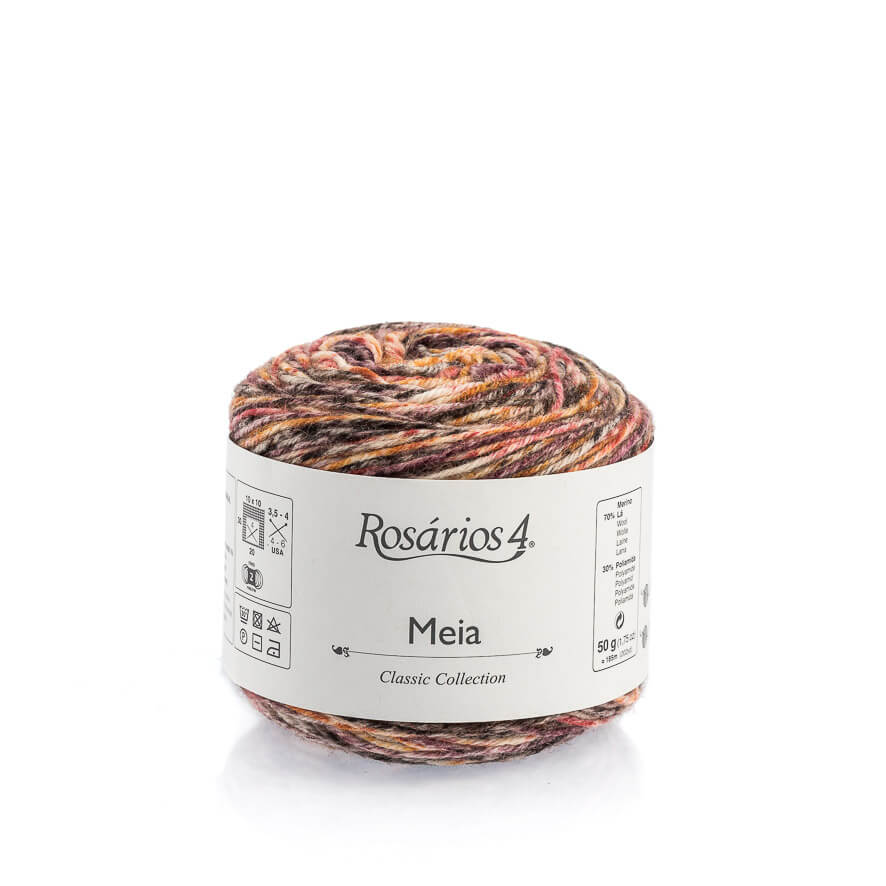 Rosarios 4 - 4 ply - Meia Print Socks