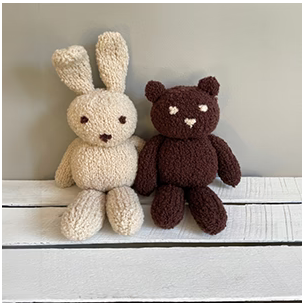 Pattern - Cloud Teddy & Rabbit - Alpaca Yarns #2507