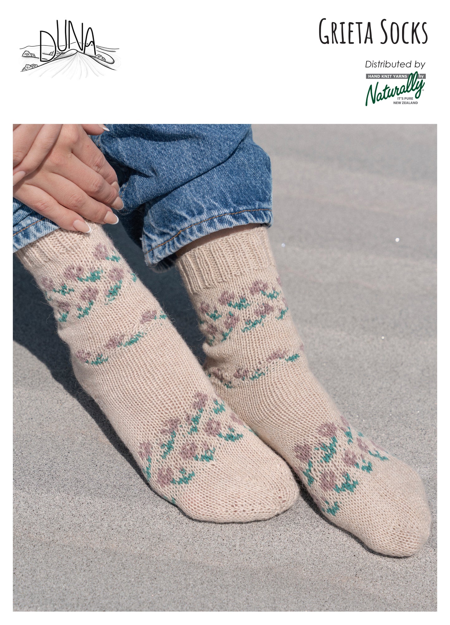 Pattern - Accessories - Knit 4ply - Duna Grieta Socks