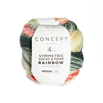 Katia - 4 ply - Rainbow Symmetric Socks & More