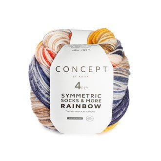 Katia - 4 ply - Rainbow Symmetric Socks & More