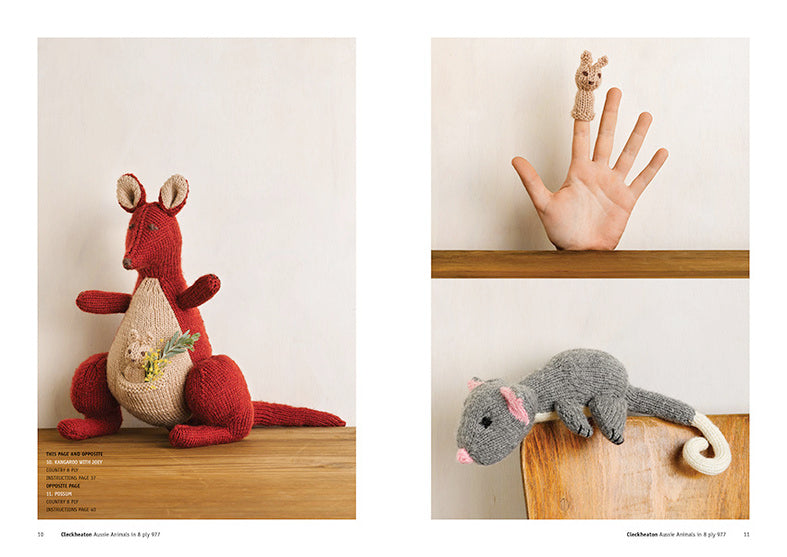 Cleckheaton - knit pattern - Aussie Animals - - CB4444-977
