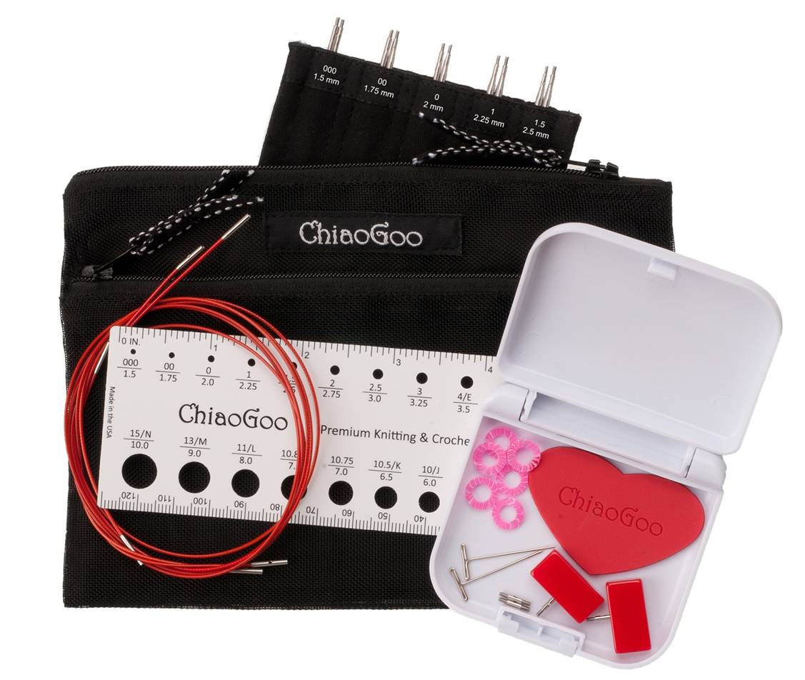 Interchangeable Set - ChiaoGoo - 5" tips - SS