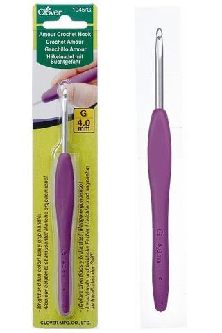 Crochet Hook : Sizes 2mm - 6.5mm - Clover Amour