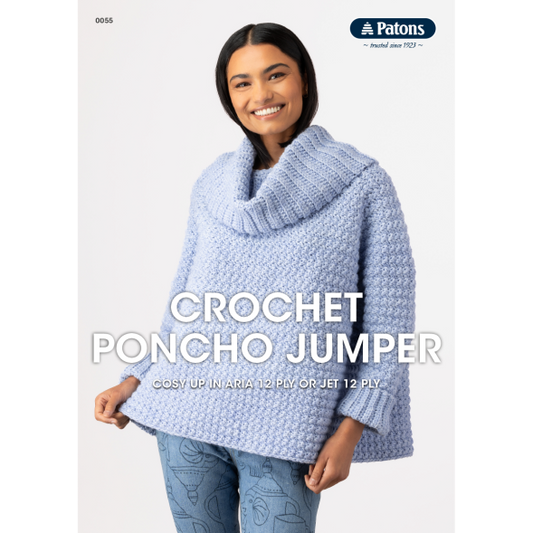 Pattern - Women - Crochet 12ply - Poncho