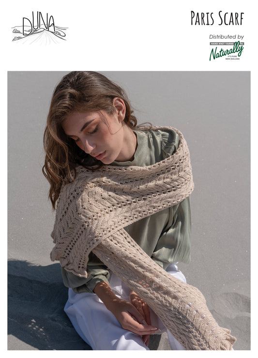 Pattern - Accessories - Knit 4ply - Duna Paris Scarf