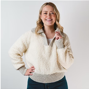 Pattern - Cloud Collar Sweater - Alpaca yarns - 2508