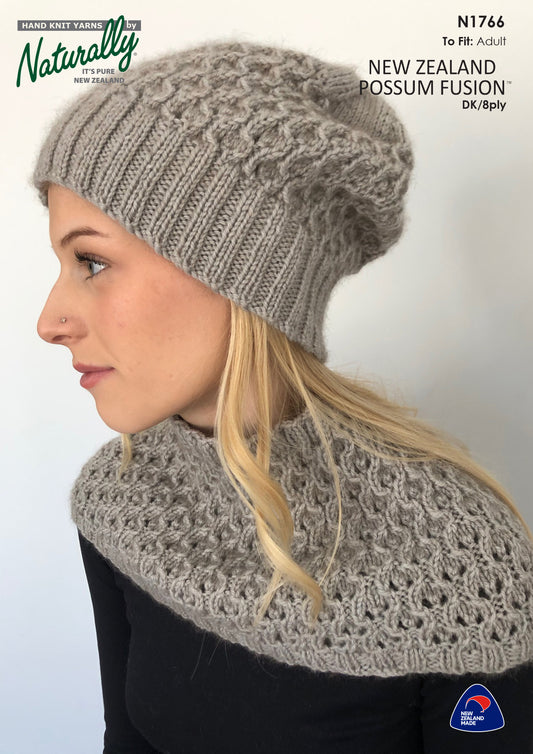 Patterns - Accessories - Beanie & Cowl N1766