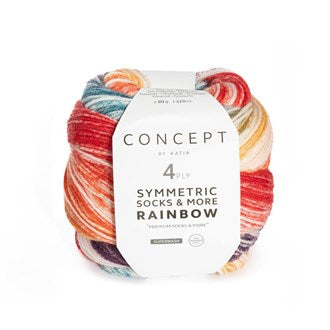 Katia - 4 ply - Rainbow Symmetric Socks & More