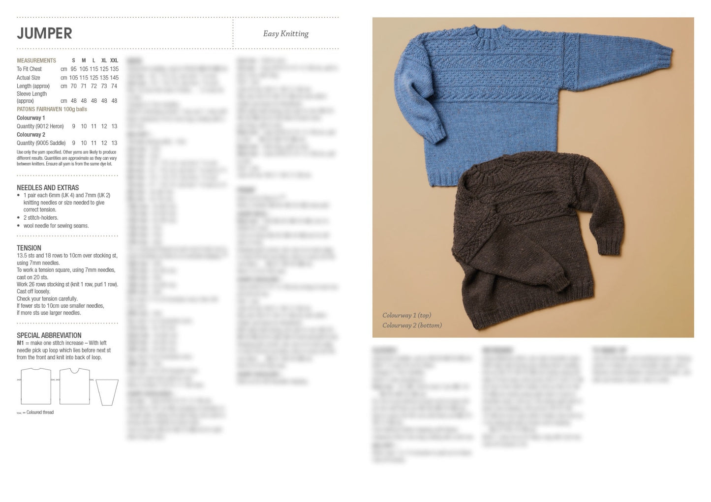 Pattern - Men - Knit 14 ply - Tracks Jumper