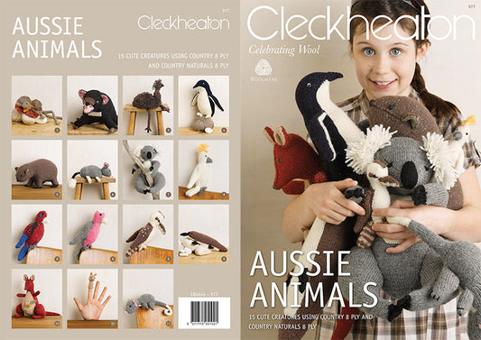 Cleckheaton - knit pattern - Aussie Animals - - CB4444-977