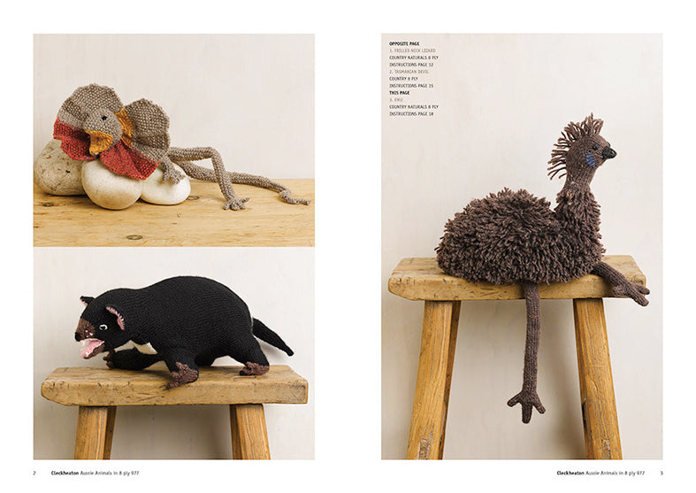 Cleckheaton - knit pattern - Aussie Animals -  - CB4444-977