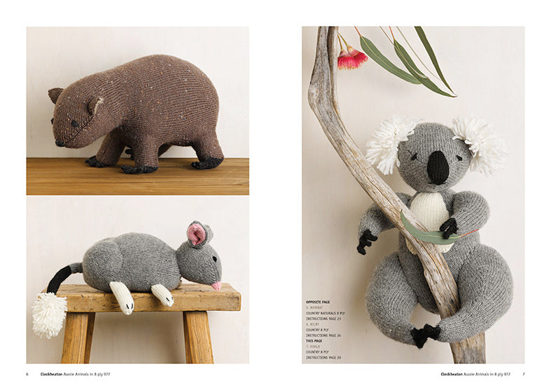 Cleckheaton - knit pattern - Aussie Animals -  - CB4444-977