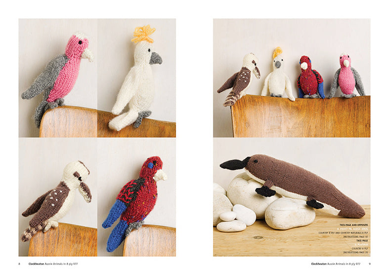 Cleckheaton - knit pattern - Aussie Animals -  - CB4444-977