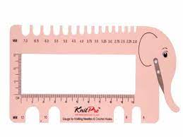 KnitPro Needle & Hook Gauge - Elephant
